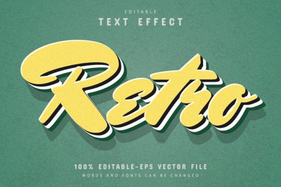 3d Retro Vintage Style Text Effect: A Timeless Design for Modern Creators
