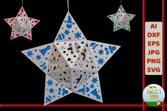 3D Star - Christmas: A Festive Digital Design for Creative Projects