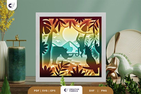 Animal in the Jungle 3D Shadow Box: A Creative and Practical Tool for Crafters and Entrepreneurs