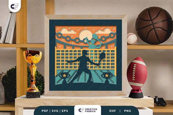 Badminton Tournament 3D Paper Cut SVG: A Creative Craft for Sports Enthusiasts