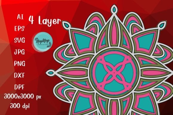 Beautiful Mandala 3D SVG 003: A Digital Art Resource for Creators