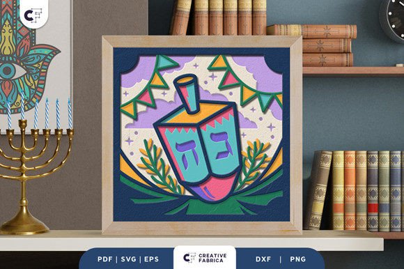 Dreidel 3D Layered Paper Cut SVG: A Creative and Versatile Craft Project