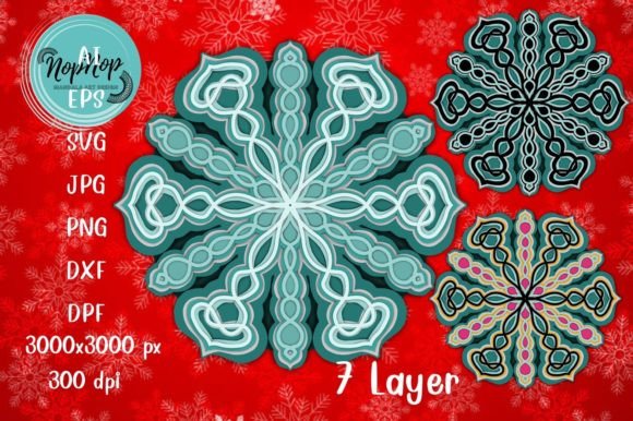 Exploring the Beauty of Beautiful Mandala 3D SVG 005