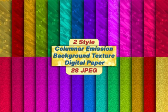 Exploring the Versatility of Columnar Emission 3D Abstract Background