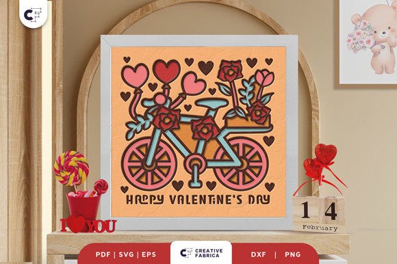 Floral Bicycle 3D Shadow Box Paper Cut: A Strategic Craft for Creative Expression