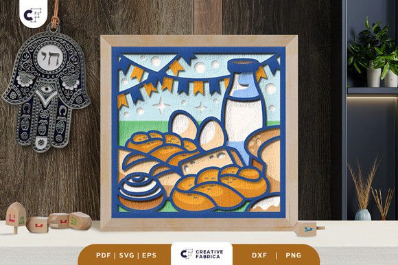 Fresh Baked Challah 3D Paper Cut: A Unique Craft for Jewish Art and Decoration