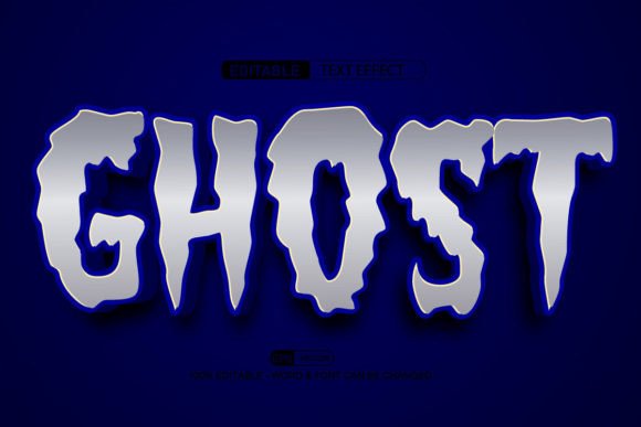 Ghost 3D Editable Text Effect Vector: A Versatile Design Tool for Creative Professionals