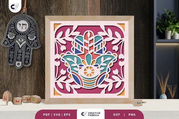 Hamsa Hand 3D Layered Paper Cut SVG: A Creative Craft for All