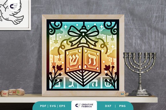 Hanging Driedel 3D Shadow Box: A Creative and Cultural Craft Project