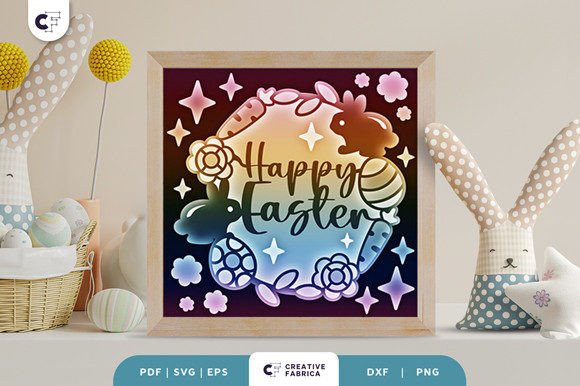 Happy Easter 3D Shadow Box: A Creative Celebration