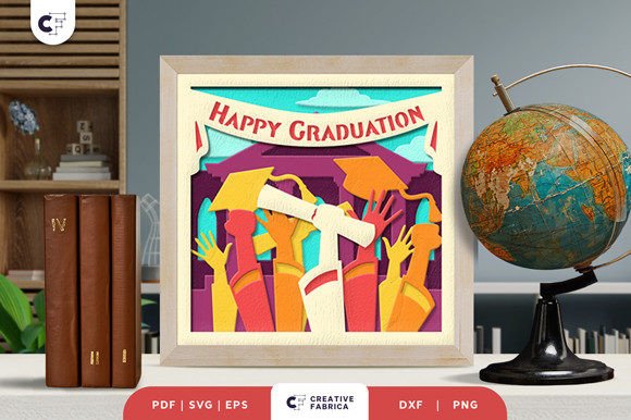 Happy Graduation 3D Shadow Box SVG: A Creative Way to Celebrate Achievements