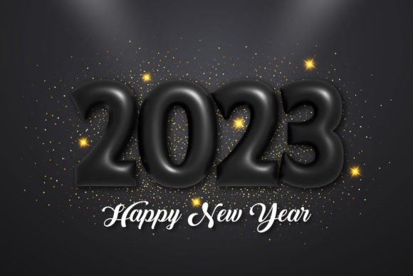 Happy New Year 2023 3D Text Effect