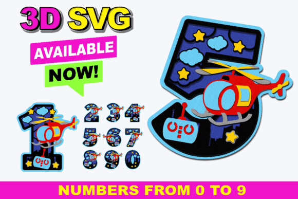 Helicopter Remote Control Numbers 3D SVG: A Strategic Tool for Creative and Business Applications