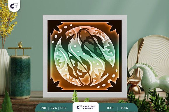 Koi Pond 3D Shadow Box Paper Cut: A Creative and Versatile Craft Project