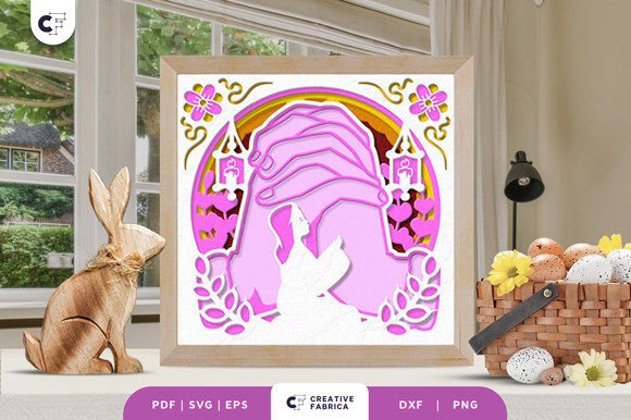 People Praying 3D Paper Cut SVG: A Creative and Spiritual Craft Project