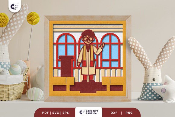 Priest 3D Shadow Box Paper Cut SVG: A Creative Craft for Every Occasion