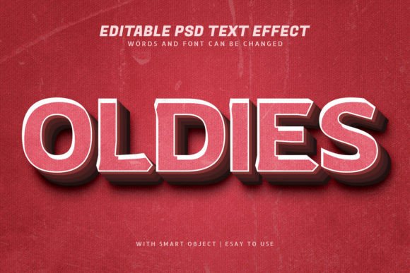 Red Retro Vintage 3d 90s Text Effect: A Nostalgic Design Tool for Modern Creatives