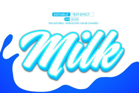 Revolutionizing Digital Design: The Power of Milk 3D Editable Text Effect Vector