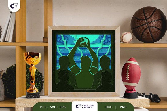 Rugby 3D Layered Paper Cut: A Creative Craft for All Skill Levels