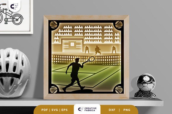 Tennis Tournament 3D Paper Cut: A Creative and Practical Craft Resource