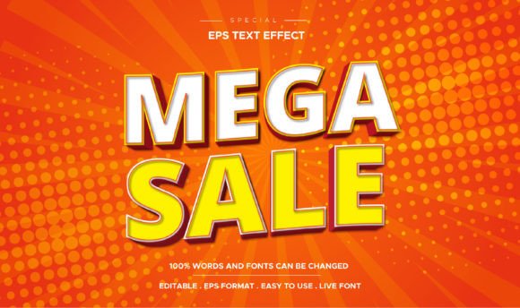 Text Effect Mega Sale 3d Editable: A Game-Changer for Designers and Content Creators